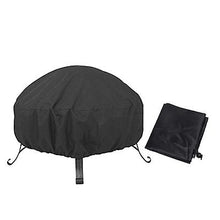 Lade das Bild in den Galerie-Viewer, 122*122*46cm 420D Oxford cloth round fire pit cover, outdoor barbecue grill stove cover AZ13927
