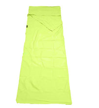 Load image into Gallery viewer, 115*210cm green Household anti dirty sleeping bag, portable liner, ultra-light hotel travel sleeping bag AZ21675
