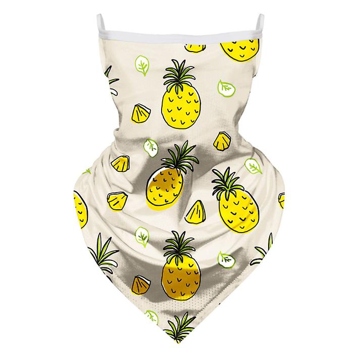 2Pcs 3# Children's ear-mounted cycling mask, ice silk mesh, breathable and sunscreen sports headscarf AZ10682