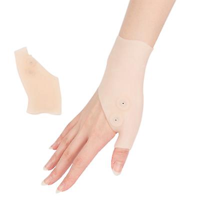 2Pcs single 12.8*6.8cm 1 Pair Wrist and Thumb Support, Magnetic Therapy Silicone Gel Glove Protector for Carpal Tunnel AZ22594