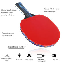 Load image into Gallery viewer, Tennis racquets professional table tennis racket set long short
