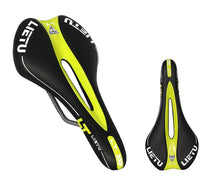 Load image into Gallery viewer, green Bicycle shockproof seat, hollow waterproof padded saddle AZ22231
