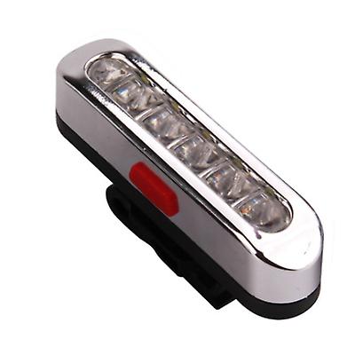 2Pcs white usb rechargeable bicycle tail light, mountain bike night riding warning light AZ10800