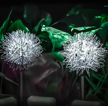 Lade das Bild in den Galerie-Viewer, 2 pcs white light Solar simulation dandelion yard decoration light, LED waterproof garden light AZ17243
