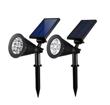 Load image into Gallery viewer, 2 pcs white light 7 LED Solar Outdoor Waterproof Lawn Light, Colorful Spotlight AZ22999
