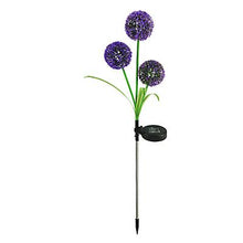 Lade das Bild in den Galerie-Viewer, 2pcs purple Solar waterproof simulation dandelion lawn light, 3LED garden landscape lamp AZ18625
