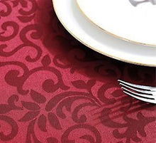 Load image into Gallery viewer, Tablecloths 1.8M polyester jacquard decorative round cover tablecloth printing home decoration tablecloth red
