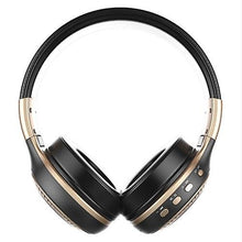 Lade das Bild in den Galerie-Viewer, Cool Headphones Headsets ZEALOT B19 Foldable BT Headset with Microphone earphone Black with Gold
