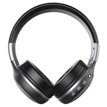 Lade das Bild in den Galerie-Viewer, Cool Headphones Headsets ZEALOT B19 Foldable BT Headset with Microphone earphone Black with Grey
