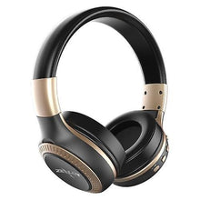 Lade das Bild in den Galerie-Viewer, Cool Headphones Headsets ZEALOT B19 Foldable BT Headset with Microphone earphone Black with Gold
