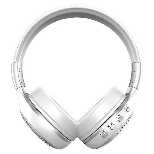 Cool Headphones Headsets ZEALOT B19 Foldable BT Headset with Microphone earphone White