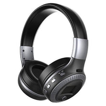 Lade das Bild in den Galerie-Viewer, Cool Headphones Headsets ZEALOT B19 Foldable BT Headset with Microphone earphone Black with Grey
