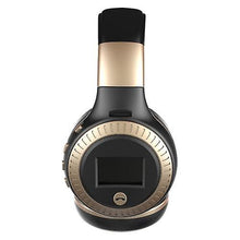 Lade das Bild in den Galerie-Viewer, Cool Headphones Headsets ZEALOT B19 Foldable BT Headset with Microphone earphone Black with Gold
