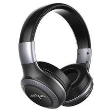 Lade das Bild in den Galerie-Viewer, Cool Headphones Headsets ZEALOT B19 Foldable BT Headset with Microphone earphone Black with Grey
