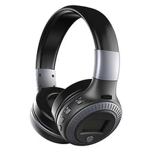 Lade das Bild in den Galerie-Viewer, Cool Headphones Headsets ZEALOT B19 Foldable BT Headset with Microphone earphone Black with Grey
