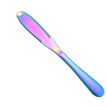 Load image into Gallery viewer, 2Pcs silver Stainless Steel Cheese Butter Knife Cream Knife Western Bread Jam Knife Cheese Butter Knife AZ18312
