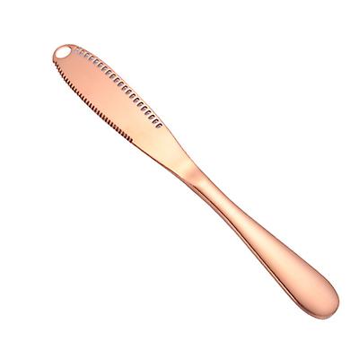 2Pcs rose gold Stainless Steel Cheese Butter Knife Cream Knife Western Bread Jam Knife Cheese Butter Knife AZ18311