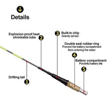Lade das Bild in den Galerie-Viewer, Fishing Floats BS-808 Intelligent alarm bite hook color electronic drift luminous drift microgravity induction night fishing float
