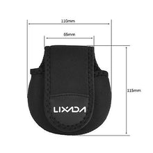 Load image into Gallery viewer, 2pcs Tackle Bags Boxes Spinning Wheel Baitcasting Fishing Reel Bag Protective Case Black
