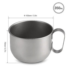 Lade das Bild in den Galerie-Viewer, Camping Cookware Dinnerware 350ML Titanium Cup Super Lightweight  Mug Portable Coffee Beer Juice Milk Cup Outdoor
