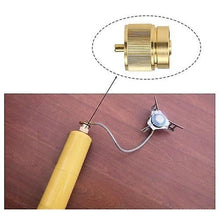 Lade das Bild in den Galerie-Viewer, 2* Camping Cookware Dinnerware Propane Fuel Tank Adapter Lindal Valve Output  Stove Tank Convert MAPP Gas Tank Adapter 1 LB Cylinder Input Outdoor
