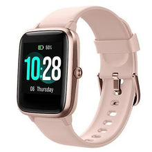 Lade das Bild in den Galerie-Viewer, Smart Watches ID205L BT5.0 Intelligent Watch Full Touch Heart Rate Monitoring Information Reminder 9 Exercise Modes Fitness Wear (Pink)
