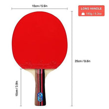 Load image into Gallery viewer, Ping Pong Paddles Sets Ping Pong Paddles Quality Table Tennis Rackets 2 Ping Pong Bats Long Short Handle Ping Pong Racket Set
