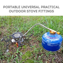 Lade das Bild in den Galerie-Viewer, 2*Camping Cookware Dinnerware Portable  Stove Fittings Adjustable Valve Outdoor
