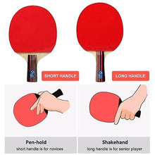 Load image into Gallery viewer, Ping Pong Paddles Sets Ping Pong Paddles Quality Table Tennis Rackets 2 Ping Pong Bats Long Short Handle Ping Pong Racket Set
