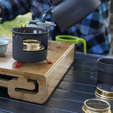 Lade das Bild in den Galerie-Viewer, 2* Camping Cookware Dinnerware ALOCS TW-402 Portable Aluminum Oxide   Cup Foldable Handles 150ml Outdoor
