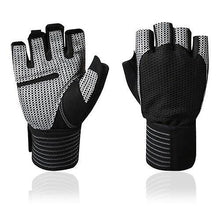Lade das Bild in den Galerie-Viewer, Bicycle Bike Gloves Full Wrist Protection Fitness Gloves Half Finger Sports Gloves Breathable Short Finger Gloves Tear-resistant Cycling Gloves
