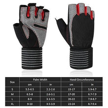 Lade das Bild in den Galerie-Viewer, Bicycle Bike Gloves Full Wrist Protection Fitness Gloves Half Finger Sports Gloves Breathable Short Finger Gloves Tear-resistant Cycling Gloves
