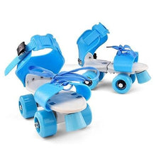 Load image into Gallery viewer, Ab Wheels Rollers Adjustable Size Children Roller Skates Double Row Skates Skating Shoes Double Wheels Skates for Beginners Girls Boys
