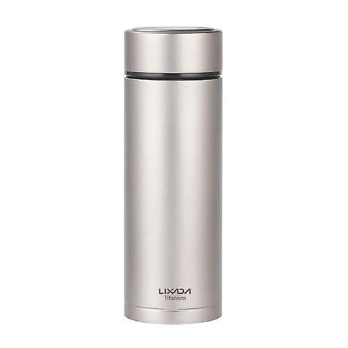 380ml Travel Bottles Containers Double Wall Vacuum Insulated Titanium Water Bottle Flask Outdoor Sports Leak Proof Water Bottle with Tea Infuser