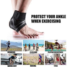 Lade das Bild in den Galerie-Viewer, 2PCS Exercise Machine Equipment Sets One Pair Unisex Ankle Support Brace Foot Bandage
