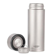 Load image into Gallery viewer, 380ml Travel Bottles Containers Double Wall Vacuum Insulated Titanium Water Bottle Flask Outdoor Sports Leak Proof Water Bottle with Tea Infuser
