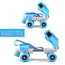 Load image into Gallery viewer, Ab Wheels Rollers Adjustable Size Children Roller Skates Double Row Skates Skating Shoes Double Wheels Skates for Beginners Girls Boys
