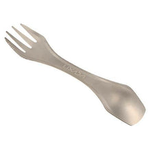 Lade das Bild in den Galerie-Viewer, 2* Camping Cookware Dinnerware 100% Titanium   Picnic Spoon Fork Knife Outdoor
