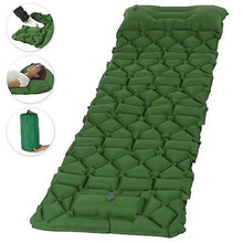 Load image into Gallery viewer, Air Mattresses Inflatable Sleeping Pad Mat with Pillow Foot Pump Air Mattress for for Backpacking Hiking Traveling
