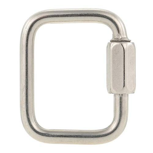 2pcs Carabiners Stainless Steel Square Quick Link Locking Carabiner Hanging Hook Buckle for Paraglider Delta Wing Outdoor Camping Hiking