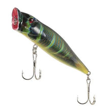 Lade das Bild in den Galerie-Viewer, Fishing Baits Lures 4PCS Floating Popper Fishing Lures 12g 95mm Artificial Hard Bait Set Wobbler Bait with #6 Hooks
