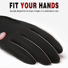 Lade das Bild in den Galerie-Viewer, Bicycle Bike Gloves Cycling Gloves Touchscreen Waterproof Fleece Thermal Sports Gloves for Hiking Skiing
