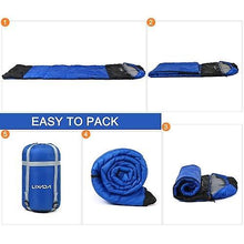 Lade das Bild in den Galerie-Viewer, Sleeping Bags Envelope Sleeping Bag with Zippered Holes for Arms and Feet Outdoor Camping Hiking Backpacking Traveling
