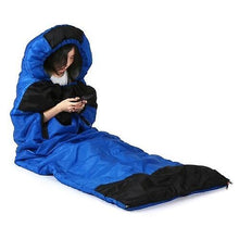 Lade das Bild in den Galerie-Viewer, Sleeping Bags Envelope Sleeping Bag with Zippered Holes for Arms and Feet Outdoor Camping Hiking Backpacking Traveling
