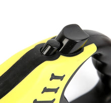 Load image into Gallery viewer, 3m yellow Retractable Dog Lead Tape Walk Extendable Leash 3M 5M Pet Training Heavy Duty AZ21240
