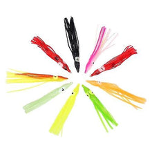 Load image into Gallery viewer, Fishing Baits Lures 24PCS 9cm/2g Soft Plastic Octopus Lures Squid Skirt Lures Trolling Bait for Freshwater
