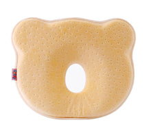 Lade das Bild in den Galerie-Viewer, 23cm*26cm*3cm yellow Memory foam baby head correction pillow,Anti-flat head pillow for 1-10 months baby AZ22274
