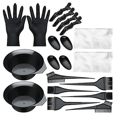 20Pcs Hair Coloring Brush And Bowl Set Bleaching Dye Kit Salon Beauty Comb Tint AZ15247