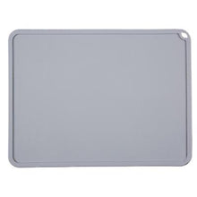 Load image into Gallery viewer, 41*31cm light blue Foldable silicone non-slip childrens eating mat, square heat-insulating dining table mat AZ15494
