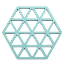 Lade das Bild in den Galerie-Viewer, 2pcs gray silicone heat insulation pad, hollow anti-scalding non-slip coaster AZ17000
